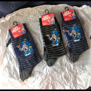 3 Pairs Capt’n Crunch Novelty Socks NWT A